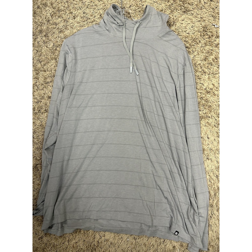 Alaskan Hardgear Mens Size 2XL Gray Long Sleeve Bamboo Blend Hoodie Shirt (M6)